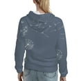 thumbnail image 7 of Goofa White Dandelion for Women's Hooded Sweatshirt with Eye-catching Drawstrings- Lightweight Pullover Hoodie with Kangaroo Pocket, Perfect for Everyday Wear-Medium, 7 of 7