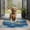 Blue White Gold, variant on Gray Rose Gold Marble Pattern Door Rugs,Washable Non Slip Door Mats Indoor,Decorative Door Mats,Entry Mat Indoor for Entrance,Bedroom,Kitchen,Bathroom,17"x30"