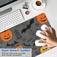 thumbnail image 4 of Long Mouse Pads for Desk,Gray Halloween Pumpkins Bats and Faces Desk Mats on Top Of Desks, Desk Mouse Pad Extra Large with 3mm Non-Slip Base and Stitched Edge for Gaming,Office,Work,Home 31.5"x11.8", 4 of 6