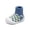 A03/Blue, variant on Meckior Baby Sock Shoes High-Top Checkered Toddler Walking Shoes Non-Slip Breathable Soft Sole for baby Boys Girls