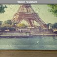 thumbnail image 6 of Ambesonne Paris Place Mats Set of 4, Eiffel Tower Seine River, Standard Size, Almond Green Pale Brown, 6 of 6