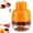 Transparent Yellow, variant on Cherry Pitter Tool Pit Remover,Hand Push 7-in-1 Cherry & Olive Pitter Plunger,Portable Fruit Seed Corer with 7 Holes for Kitchen