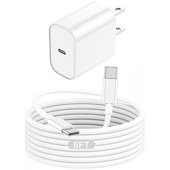 Eryueer for USB C Fast Charger Compatible with iPhone 17 Pro Max/Air/16 Plus/16e/15,iPad Pro 13/12.9/11 inch,iPad Air 13/11 inch/5th/4th,iPad 10th,iPad mini 7/6th,20W Type C Charger Fast Charging