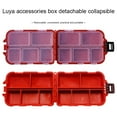 thumbnail image 2 of Plastic Tackle Box For Casting Fishing Fly Fishing Tackle Box Spoon Hooks Organizer Multifunctional Fishing Box 9.5 x 6 x 2.5cm, 2 of 9