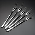 thumbnail image 2 of facefd Fruit Fork Stainless Steel Cake Candy Dessert Forks Party Tableware Solid Toothpicks Bento Box Accessories Type 1 Type 1, 2 of 6