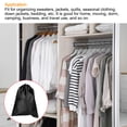 thumbnail image 5 of Unique Bargains 23.6' Height Clothes Storage Double Drawstring Bag for Camping, Black, 5 of 5