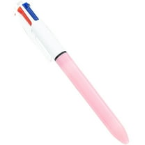4-Color Original,Retractable Ballpoint Pen With 1.0 Mm Medium Point,Multicolor Ballpoint Pen,4 Color Pens In One,Bic 4 Color Pen,Home,Office,Teacher Supplies,1PC(Pink)