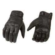 Milwaukee Leather Men's Premium Leather Perforated Cruiser Gloves, Black MG7500