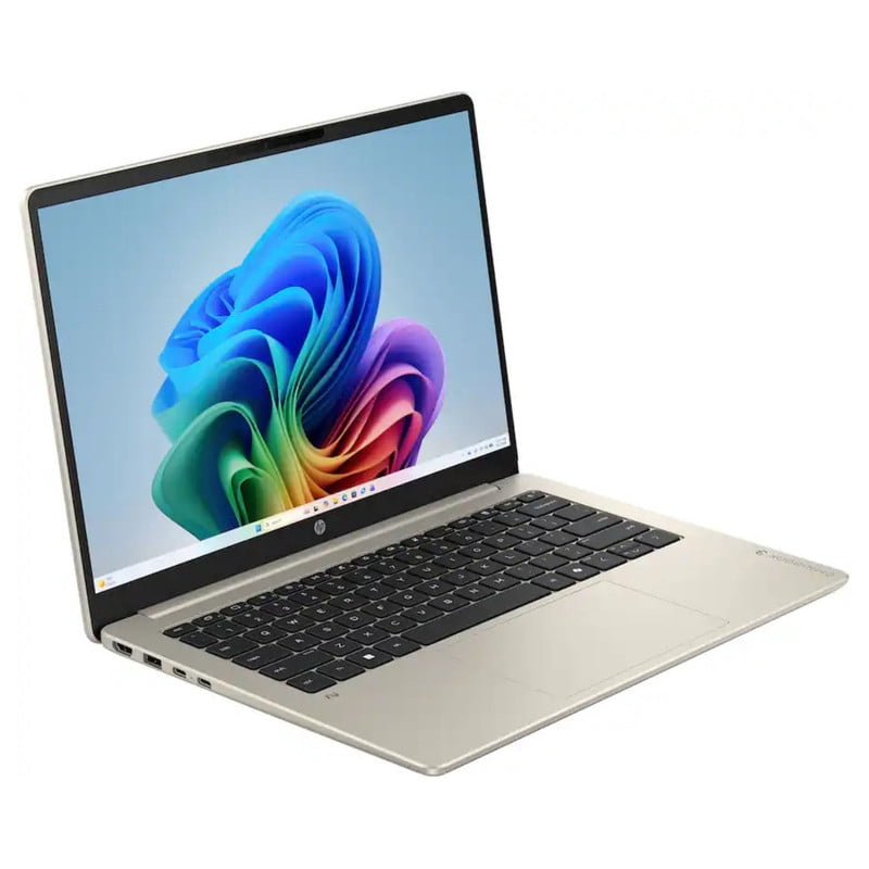 HP OmniBook 3 14 Copilot+ PC Laptop Snapdragon X X1-26-100 16GB 512GB SSD 14" 2K Touch Windows 11 Home Warm Gold 14-HZ0025DX