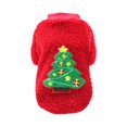 thumbnail image 1 of Calentador de invierno para perro, disfraz navideño para mascota 2024, adornos navideños blancos, ropa para cachorro de perro, adornos navideños verdes, estilo navideño., 1 of 2