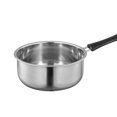 thumbnail image 6 of Fiocias Small Saucepan Mini Soup Pot Cookware with Long Handle for RV Silver, 6 of 7
