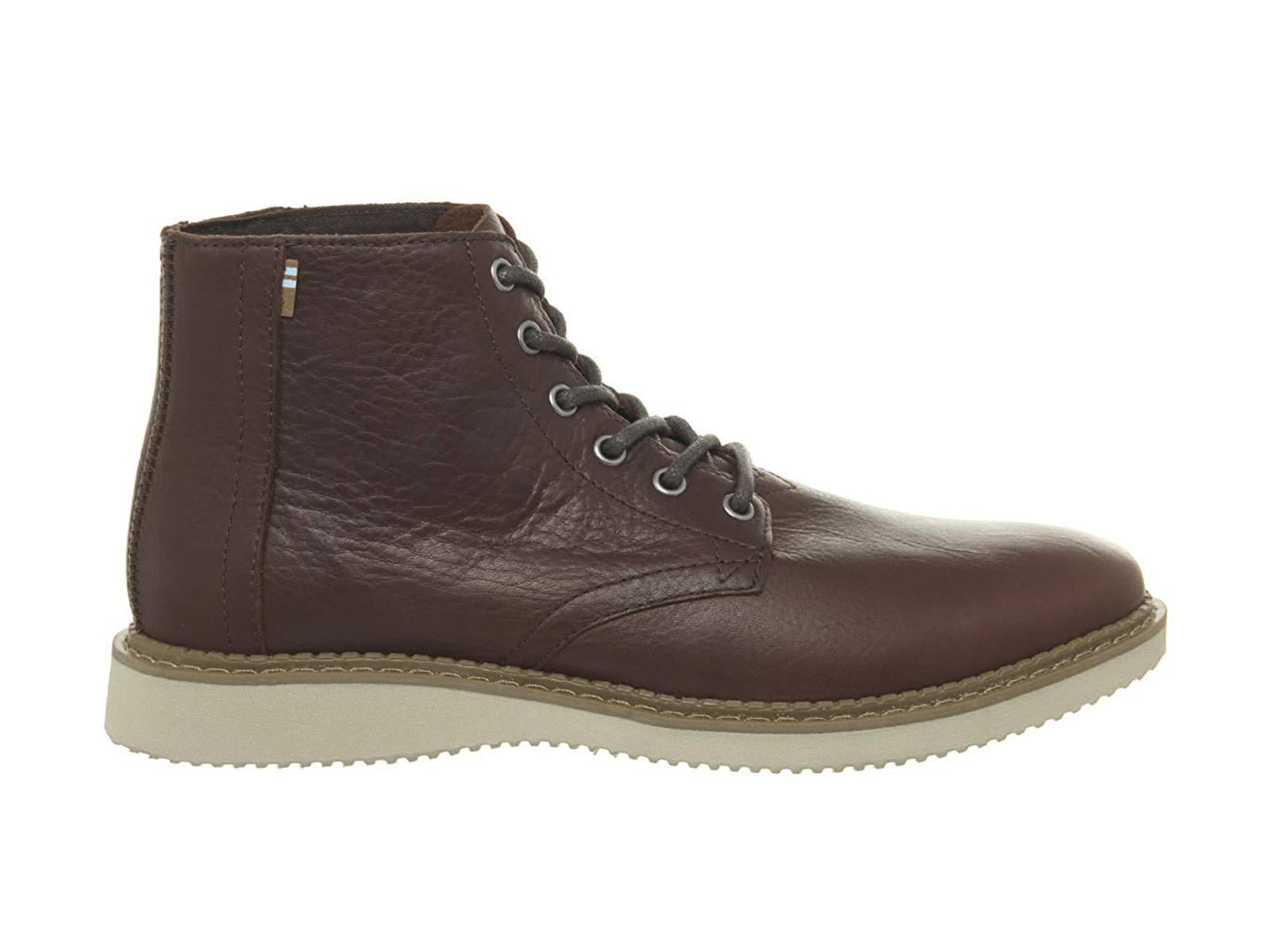 toms water resistant leather porter boots