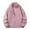 Pink, variant on ZCFZJW Men's Fleece Zip-Up Jacket Workout Sherpa Lined Jackets Full Zip Mock Neck Long Sleeve Wool Warm Thick Outwear Coats with Pockets Watermelon Red XL