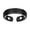 Black, variant on Lady Magnetic Ring Adjustable Opening Design Polished Smooth Electroplated Alloy Simple Style Finger Jewelry for Party Daily Life Date