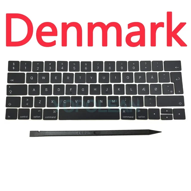 New A1706 A1707 Keycaps keys For Macbook Pro Retina 13" 15" Touch Bar key cap 2016 2017 Year Denmark
