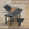 thumbnail image 5 of Thanaddo Adjustable Pu Leather Massage Table w/ Removable Headrest, 73" x27.5”, Black, 5 of 8