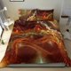 thumbnail image 3 of Red Fractal Universe | Juego de cama | Yantrart Design, 3 of 4