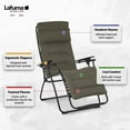 thumbnail image 2 of Lafuma Futura Air Comfort Zero Gravity Indoor Outdoor Recliner Chair, Taupe, 2 of 6