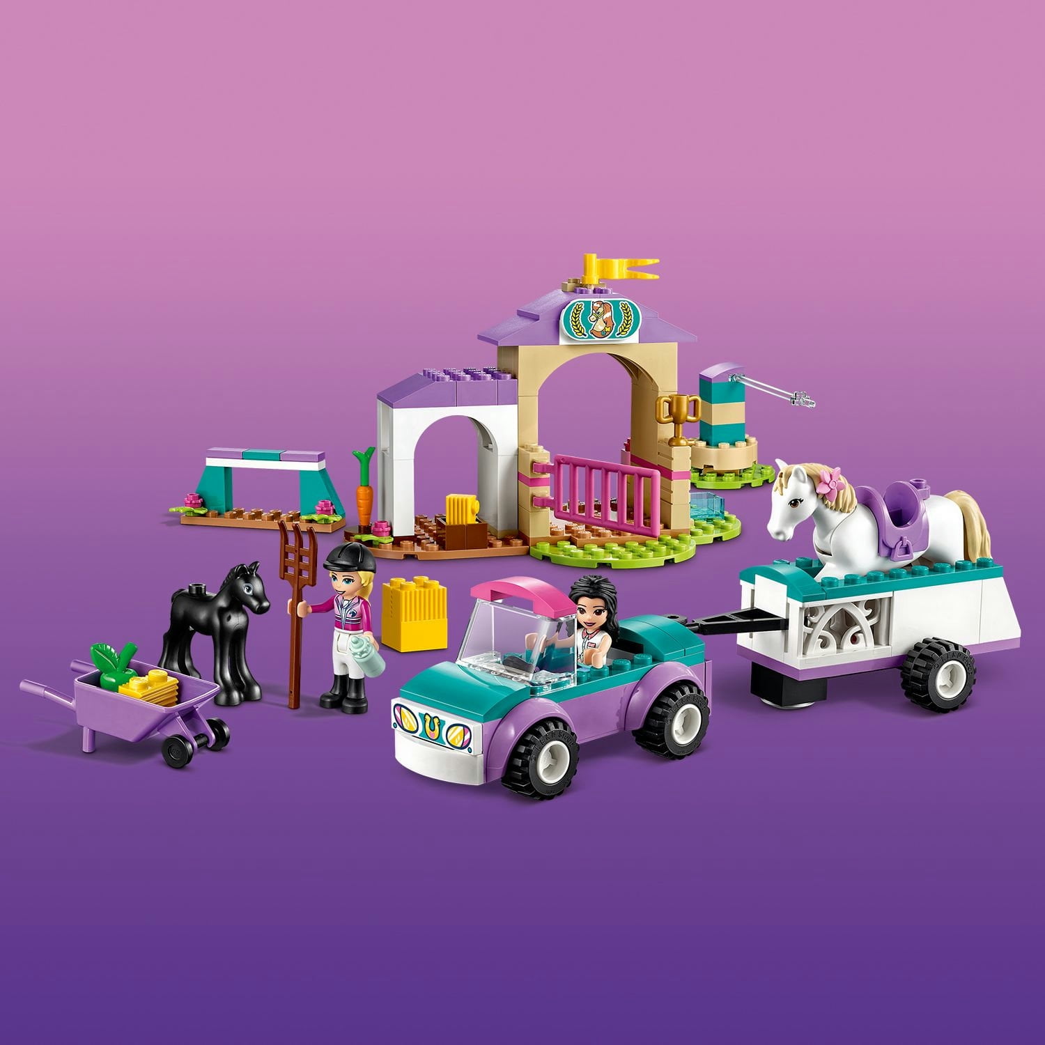 LEGO Friends Horse Training and Trailer 41441 Building Toy; With LEGO  Friends Stephanie and Emma (148 Pieces)