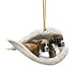 thumbnail image 2 of Dserhfy Dog Sleeping in Angel Wings Ornament, 2D Hanging Charm Pet Memorial Keepsake for Christmas Tree Car Interior Accessories, 2 of 8