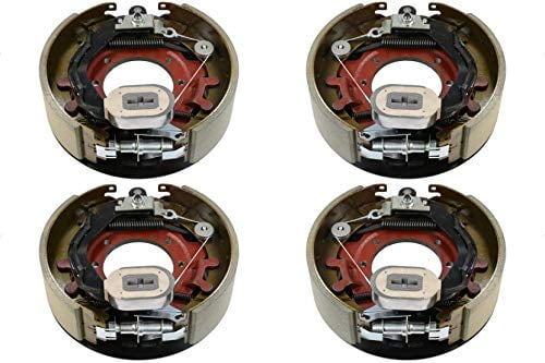 Trailer Axles; 1 LH M-Parts 1 Pair of Self-Adjusting 12-1//4 X 5 77-1212-1 77-1212-2 12K-15K + 1 RH 12.25 X 5 Electric Trailer Drum Brake Assemblies Kit for 12,000 to15,000 Lbs