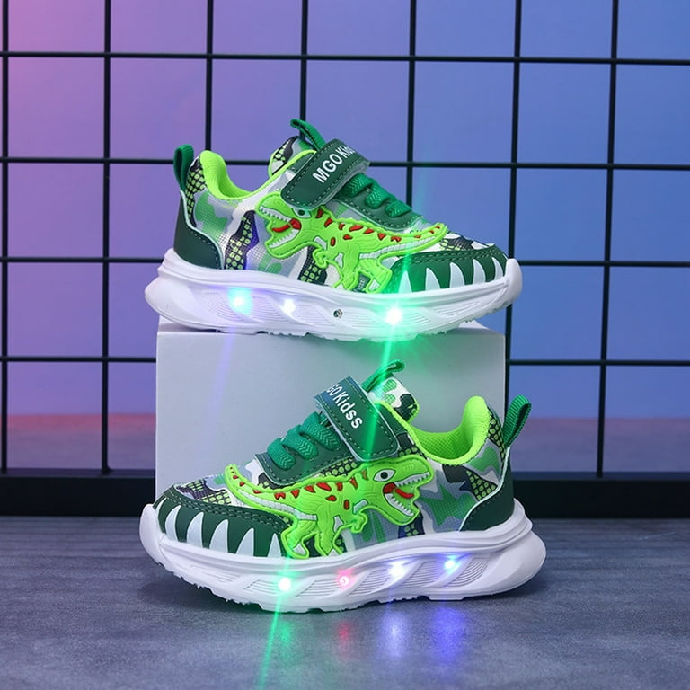 Siilsaa Baby Shoes Casual & Dress Shoes Light Up Toddler Baby Boys Girls Soft Flashing Led Dinosaur Print Sneakers Green,3-4 Years - Walmart.com Siilsaa Baby Shoes Casual & Dress Shoes Light Up Toddler Baby Boys Girls Soft Flashing Led Dinosaur Print Sneakers Green,3-4 Years - Walmart.com