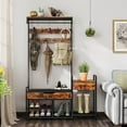 thumbnail image 2 of Costway 70" Freestanding Coat Rack with Shoe Rack 12 Hooks Drawer & Storage Shelf, 2 of 10