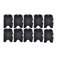thumbnail image 1 of 10 porta tarjetas de identificación de doble cara, porta credencial de identificación de dos caras resistente para personal, Negro, 1 of 9