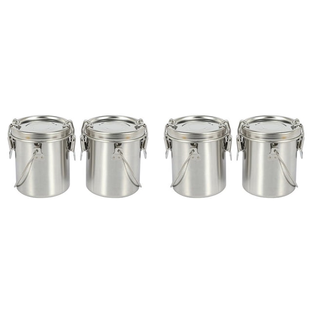 4 Pack Artista Cepillo de Pintura PortáTil Cubo de Lavado Pluma de Lavado Olla Acero Inoxidable Acuarela Pintura Al ÓLeo Cepillo Lavadora Suministros de Arte