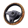 thumbnail image 3 of Bengal Tiger Fur Wildlife Pattern Steering Wheel Cover for SUV Animal Leopard Fur Car Steering Wheel Protector 15h Auto, 3 of 4