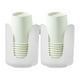thumbnail image 1 of Clearance!Maojin Dispensador de vasos para inodoro, portavasos de silicona para enjuague bucal, juego de 2 piezas de dispensador de vasos desechables de 3-5 onzas, para tocador, 1 of 4