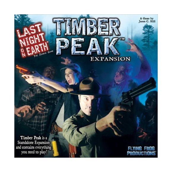 Expansión independiente Timber Peak para juego de mesa Last Night on Earth de Flat River Group