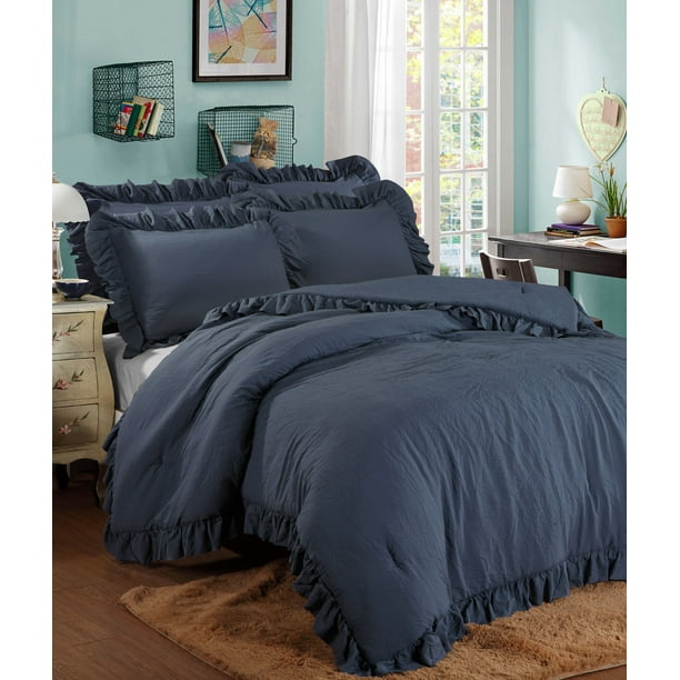 Lulu & Coco Ruffled Washed Comforter Set