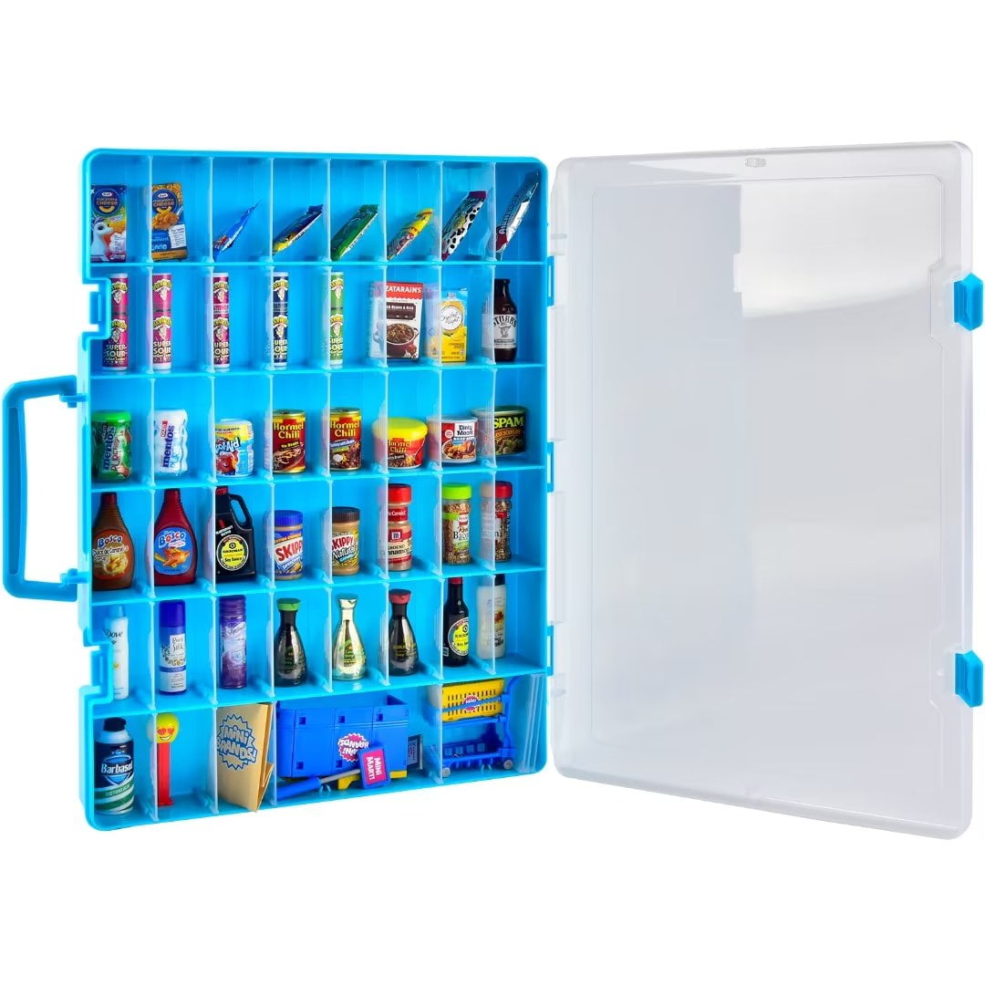 Case for Mini Brands Toys Series 1 2 3 Mystery Capsule Real Miniature  Collectible Kit, Storage Organizer Holder for Mini Mart Collection (Box  Only) Blue