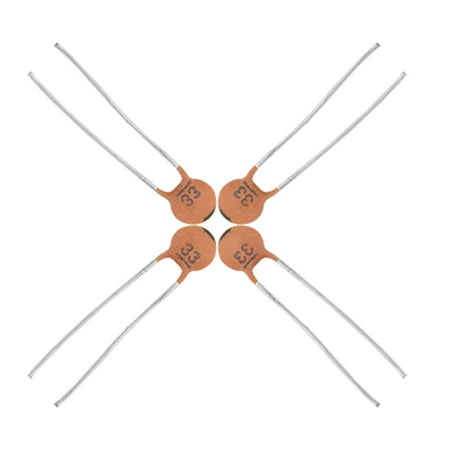Unique Bargains 100 Pcs 33pF 50V Radial DIP Ceramic Disc Capacitor