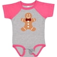 thumbnail image 3 of Inktastic Cute Gingerbread Man with Red Plaid Bowtie Boys or Girls Baby Bodysuit, 3 of 5