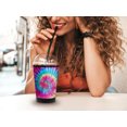 thumbnail image 2 of Mugzie Deluxe Iced Coffee Insulator Sleeve - Reusable Neoprene Cozy for Cold Drink Cups - Prevents Condensation and Tip Overs - Made in USA - Groovy Tie Dye (Large 22 - 26 Oz), 2 of 8