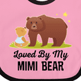 thumbnail image 4 of Inktastic Mimi Bear Loves Me Grandbaby Boys or Girls Baby Bib, 4 of 4