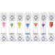 thumbnail image 1 of Qpower Smiley Tooth Brushing Sand Timer Set for Kids and Teens Assorted Colors (3min, 7pcs), 1 of 5