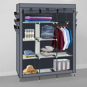 OxGord Portable Storage Organizer Wardrobe Closet & Shoe Rack 