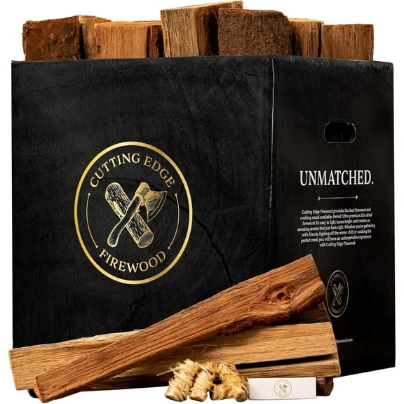 YANGLI Premium Kiln-Dried Oak Firewood, 16-Inch 49 lb Box for Indoor Outdoor Fires