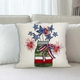 thumbnail image 2 of Chmadoxn Fourth of July Decorations New Independence Day Throw Mat Case For The United States Independence Day Holiday Mat Case 45 * 45CM, 2 of 4