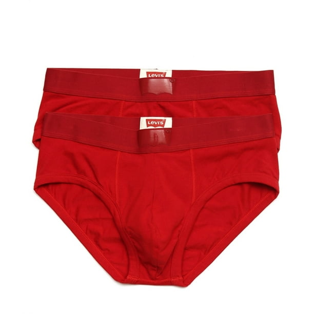 Levi s 200 Series Calzoncillos para hombre 2 unidades color rojo extragrande Levis Bragas Walmart en linea