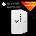 thumbnail image 4 of HP Victus 15L Gaming Desktop PC, AMD Ryzen 5 5600G, AMD RX6400, 8GB RAM, 512GB SSD, Ceramic White, Windows 11 Home, TG02-0093w, 4 of 8