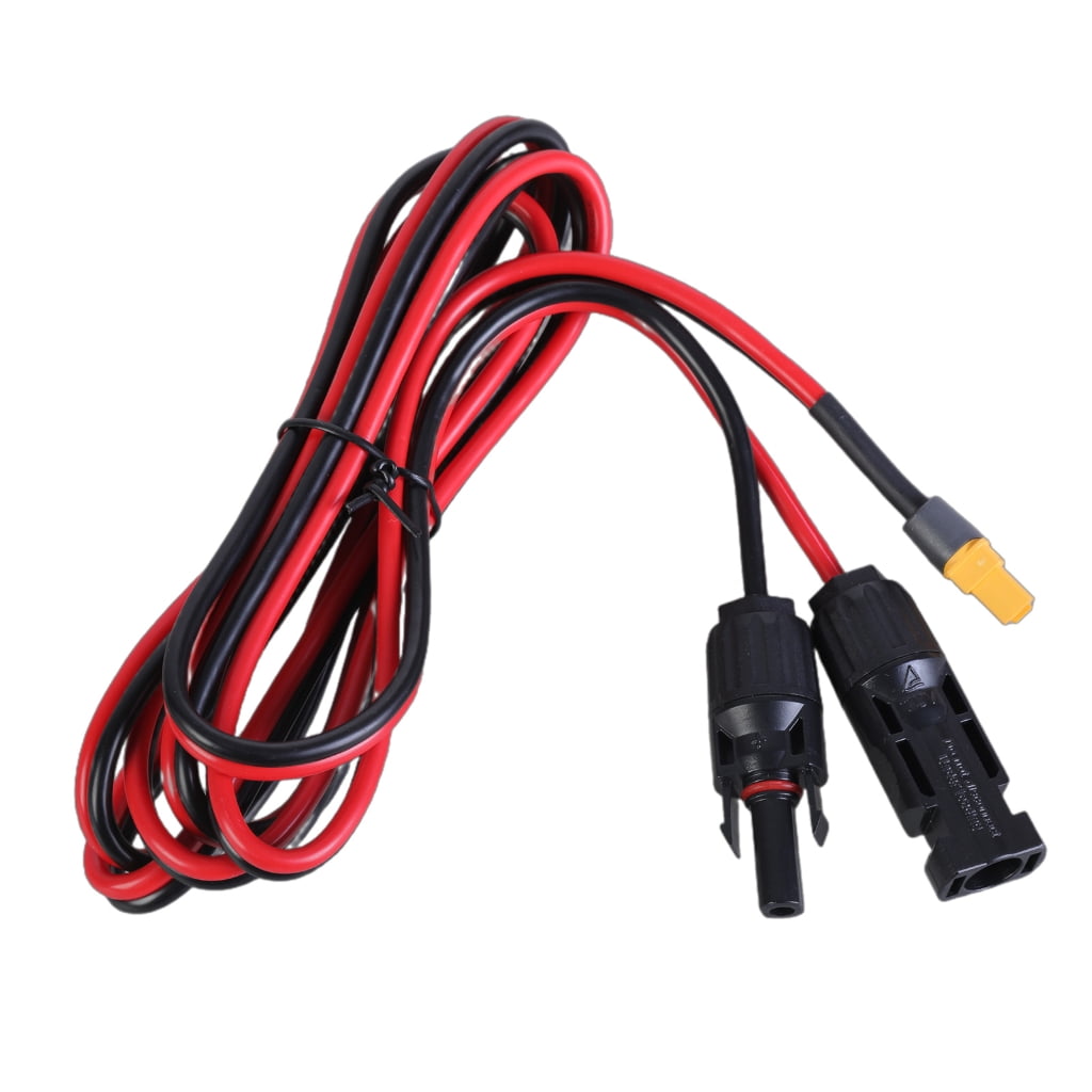 WINDLAND Portable 12AWG Solar Connectors to XT60 Adapter Cable for Connection to Car Power
