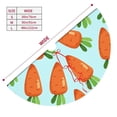thumbnail image 5 of Kll 36" Christmas Tree Skirt Cartoon Carrot Xmas Tree Skirts Mat For New Year Xmas Holiday Party Indoor Outdoor Home Decoration, 5 of 9