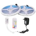 thumbnail image 1 of ZOUSSIQI IP65 WIFI APP Strip Lights 12V 300LEDs SMD5050 Rope Lights 24‑Keys Remote Control 100‑240V JU316-142334, 1 of 13