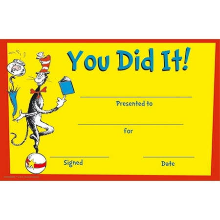 Corporate Recognition Awards - Dr. Seuss You Did It! Recognition Awards