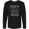 thumbnail image 3 of Inktastic Black Hawk Military Long Sleeve T-Shirt, 3 of 5