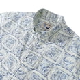 thumbnail image 2 of YIUME Hawaiian Shirt For Men White Cotton Aloha Shirt Ship Print Short Sleeve, 2 of 7